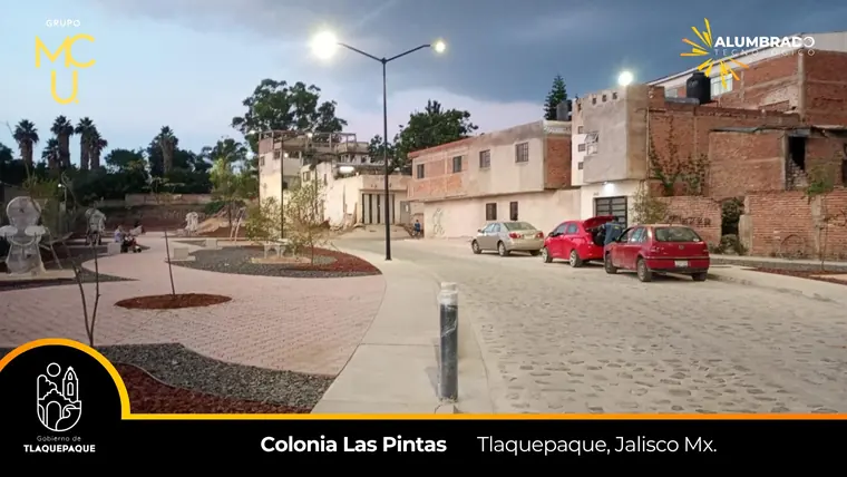 Colonia Las Pintas, Tlaquepaque, Jalisco, con alumbrado LED de Grupo MCU